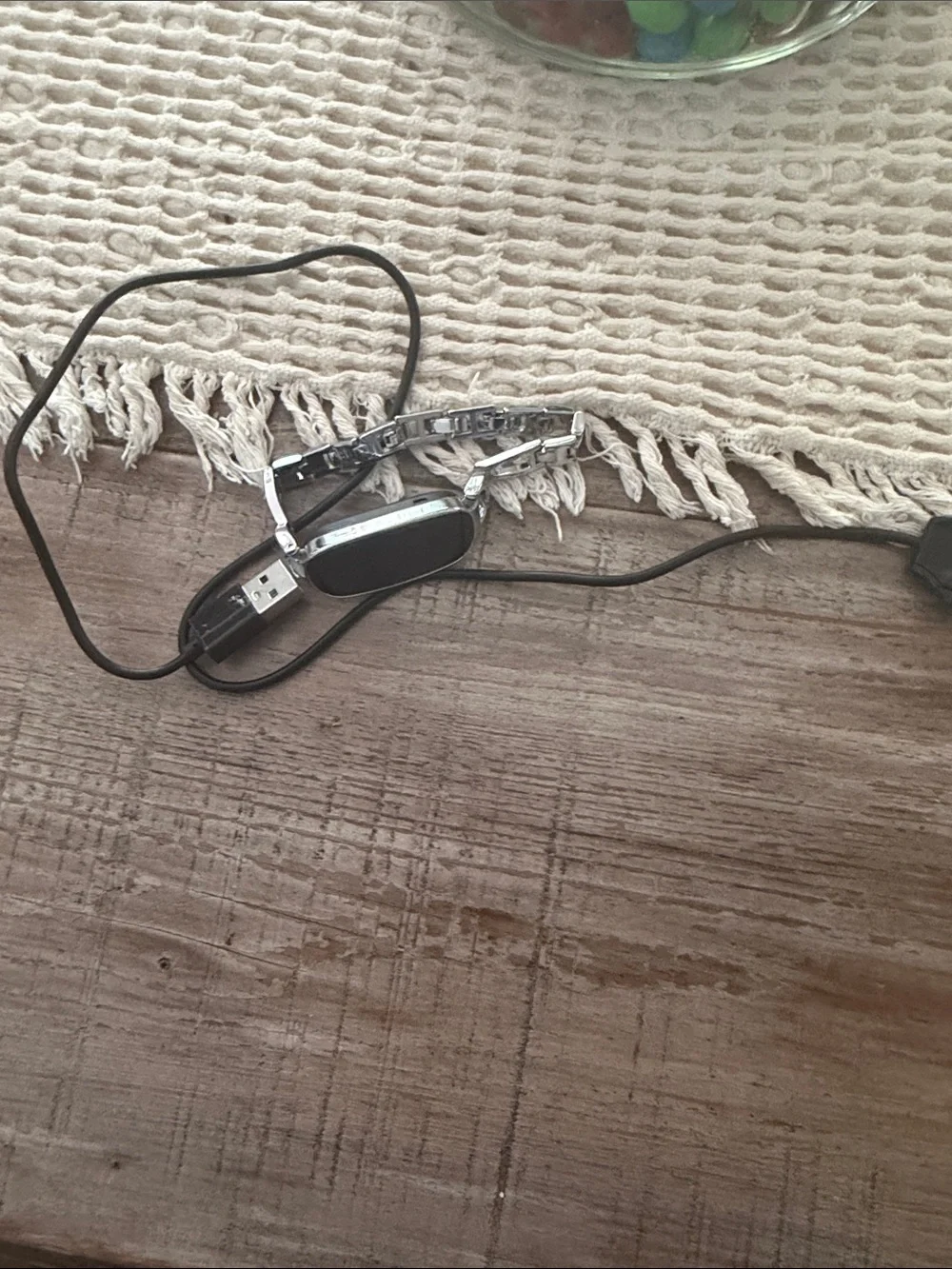 Black and Silver Clip-On USB Accessory